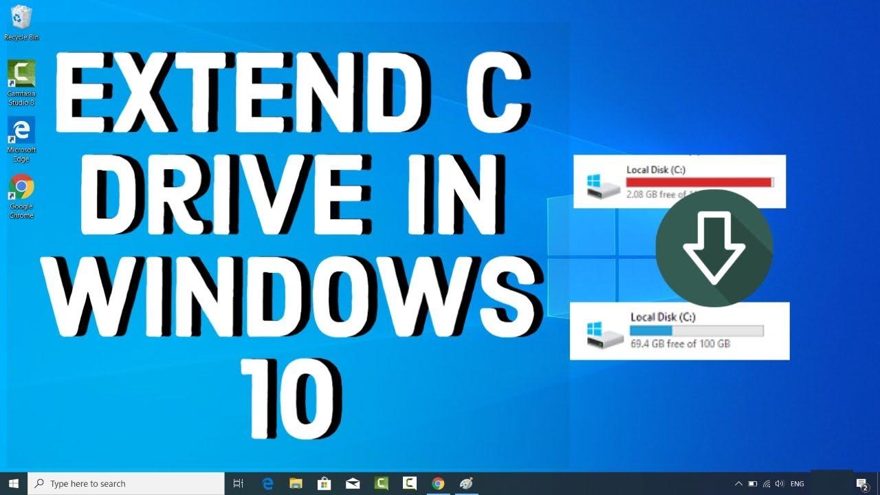 How to Extend C Drive on Windows 10 Without Any Software