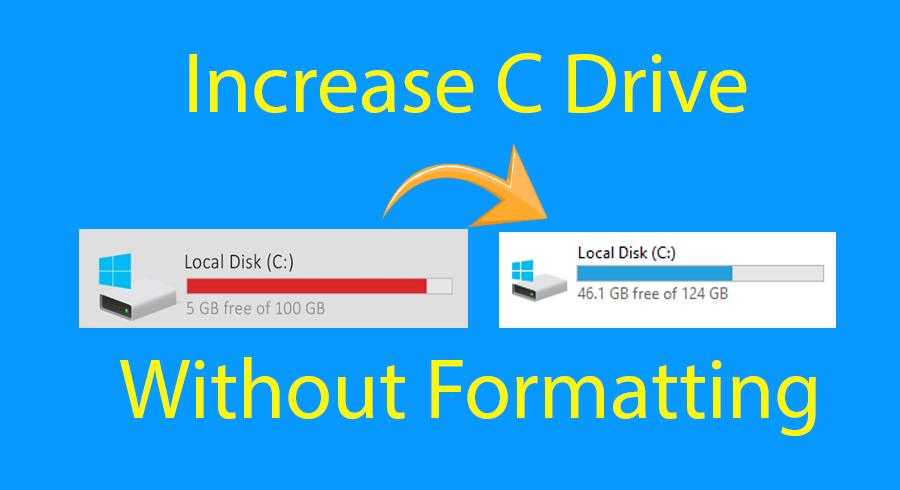 How to Increase C Drive Space in Windows 10 Without Formatting in 2020