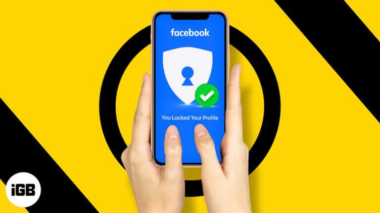 How to Lock Facebook Profile on iPhone Using the App and Browser