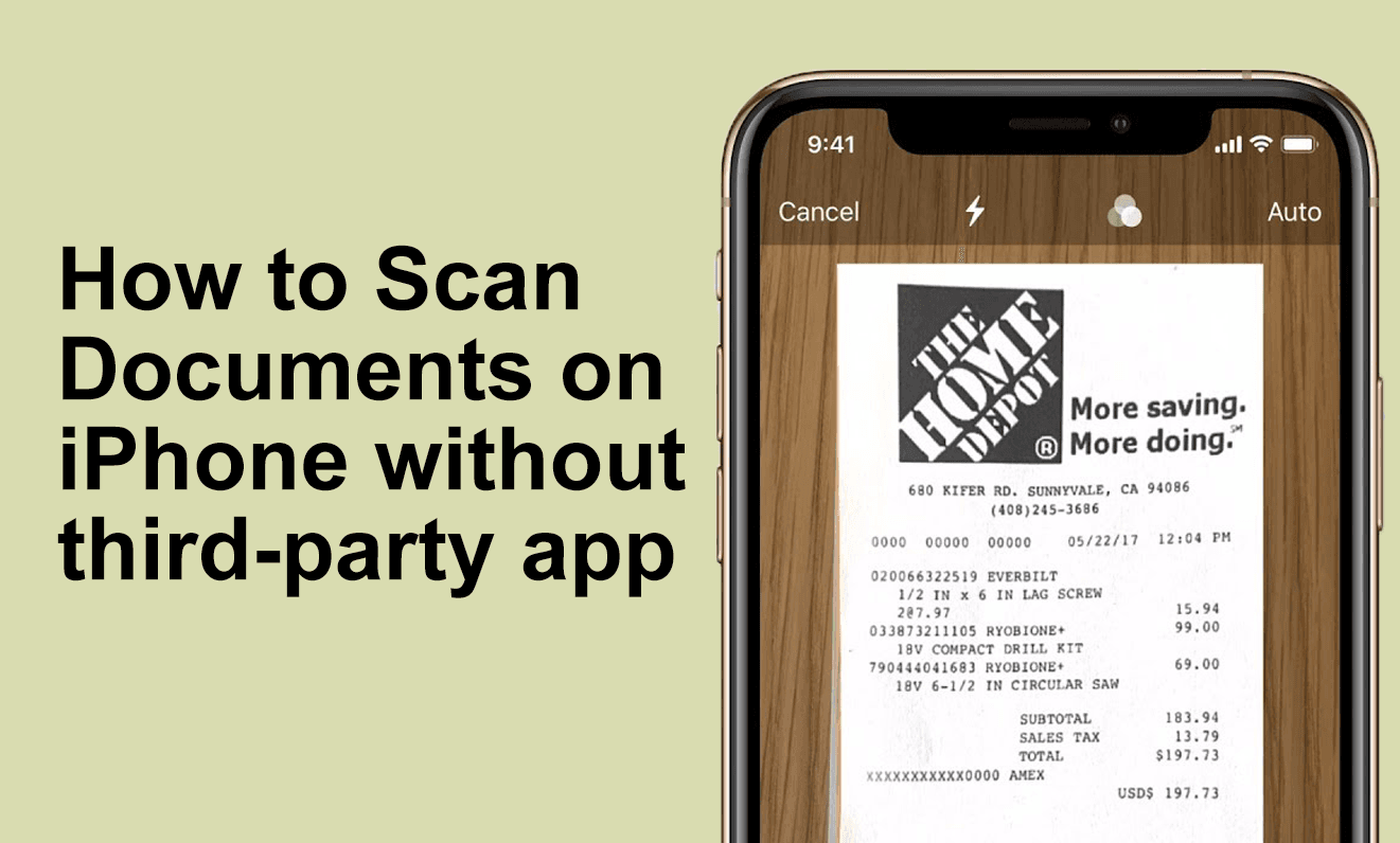 How to Scan Documents on iPhone without Third-party Apps