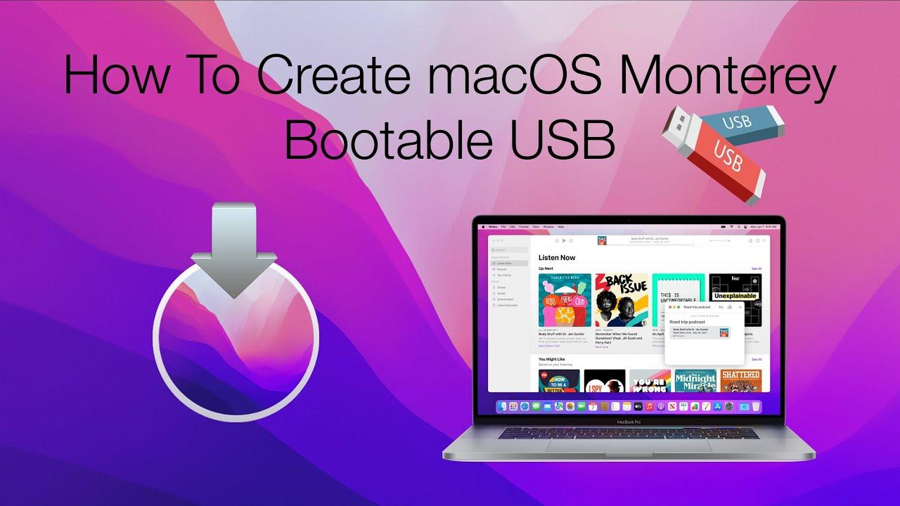 How to Create macOS Monterey Bootable USB Drive on Mac?